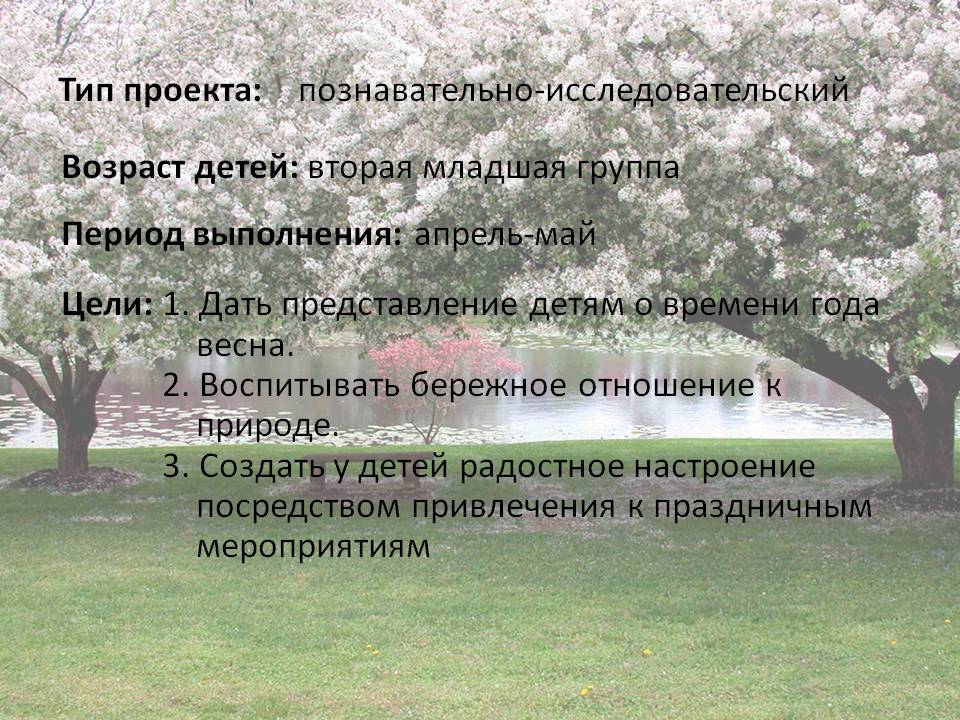 Педагогический проект Весна - Россия Слайд 2